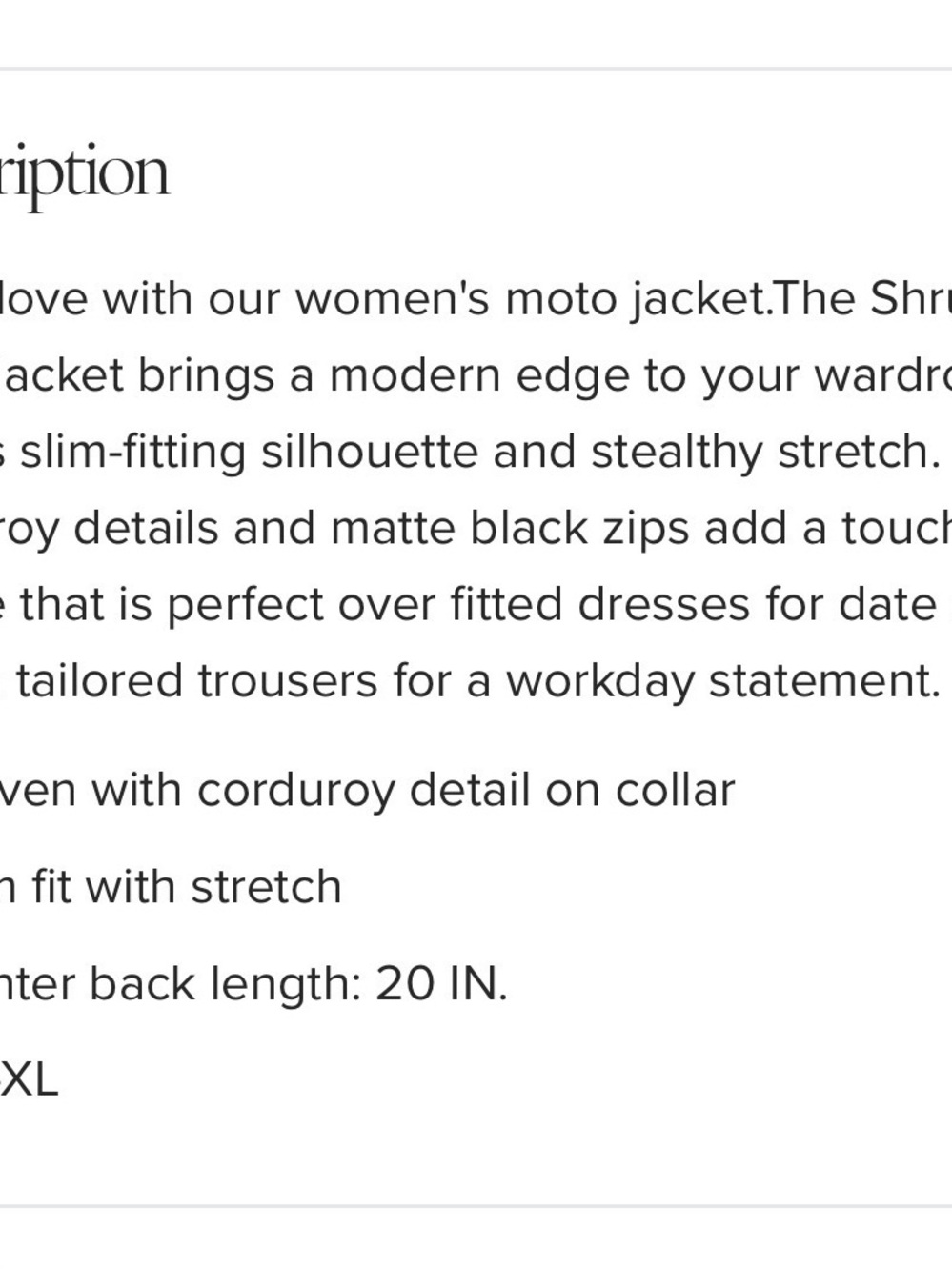 Cabi Moto Jacket Moto NWOT - Picture 5 of 5